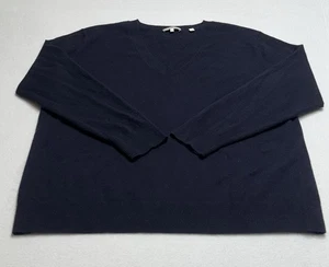 Suéter Vince 100 % cachemir cuello en V para mujer 1X azul marino XL popover - Imagen 1 de 9