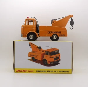 DINKY TOYS/ATLAS 589A BERLIET CRANE TRUCK ORANGE MINT BOXED MADE IN CHINA - Picture 1 of 14
