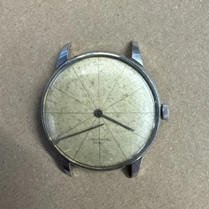 1957 Rare Vintage Universal Geneve Stainless Steel Space Age 28803 Mens Watch - Picture 1 of 9