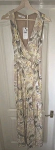 MANGO Tropical Print Jumpsuit - Wide Legged, Sleeveless- Size M- New With Tags - Picture 1 of 7
