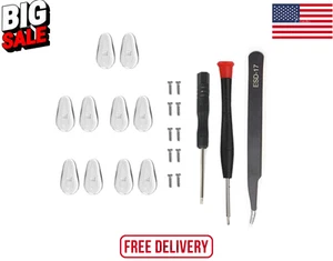 5 Paar Brillen Einschraub Nasenpads, Brillen Nasenstück Ersatz Reparatur Set - Bild 1 von 6