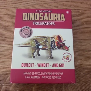 Uhrwerk Dinosaurier Bauen Sie Ihr eigenes Aufziehspielzeug Modelle Kinder Geschenk Party Triceratops - Bild 1 von 2