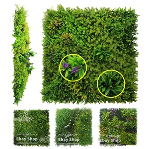 Artificial plants Living Wall Hedge Fence Panel In & Outdoor 100x100cm UV Stable - Picture 1 of 21
