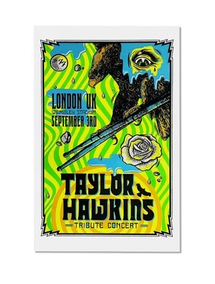 Taylor Hawkins Tribute Concert Poster – Wembley Stadium London UK – Art Print