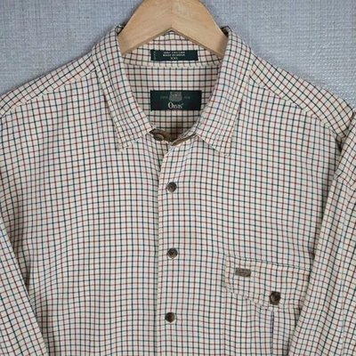 ORVIS VTG Mens Size 2XL Lightweight Flannel Pocketed Sport Shirt Pale Yellow - Image 1 of 4