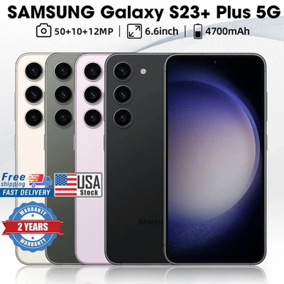NEW UNLOCKED SAMSUNG GALAXY S23+ PLUS 5G SM-S916U ALL COLORS AND MEMORY GSM+CDMA