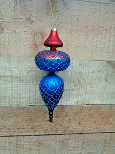 Glas 3 Ebenen Weihnachtsschmuck 8,5" - Bild 1 von 3