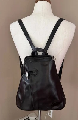 Authentic Longchamp Le Roseau Brown Leather Crossbody Backpack Purse *read* - Image 1 of 4
