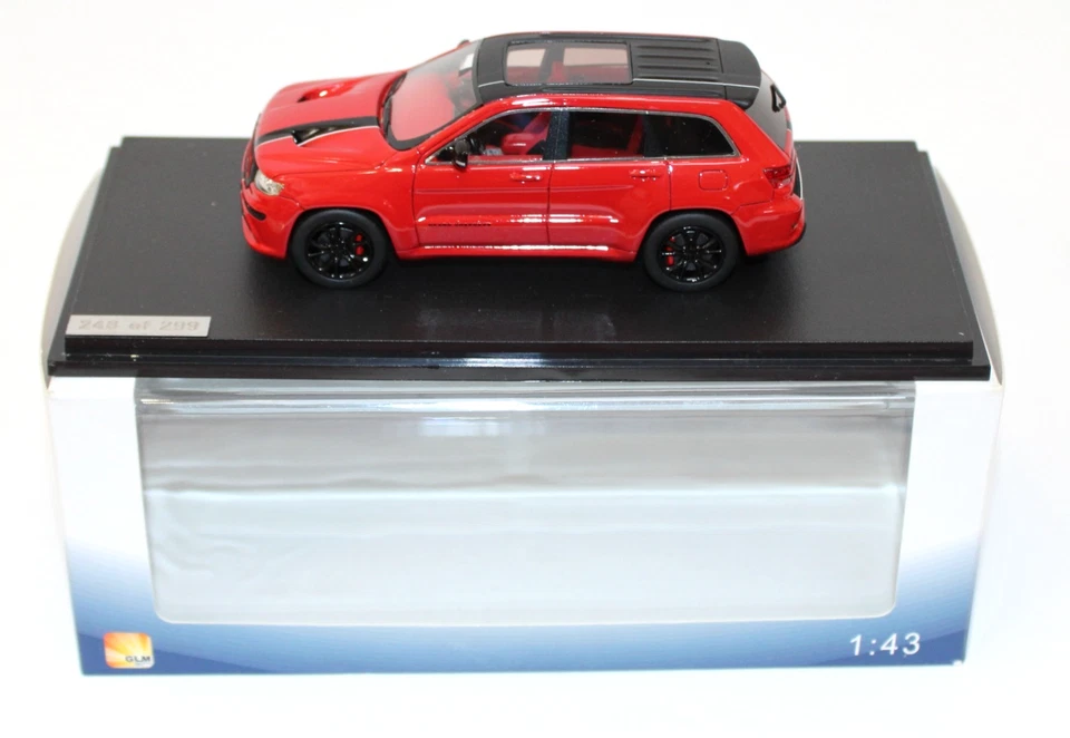 GLM 108503 Jeep Grand Cherokee SRT8 Red Resin 1:43 MIB Ltd Ed - Image 1 of 4