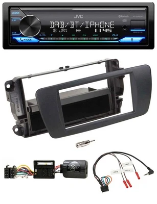 JVC Bluetooth DAB USB Lenkrad Autoradio für Seat Ibiza nitschwarz - Bild 1 von 4