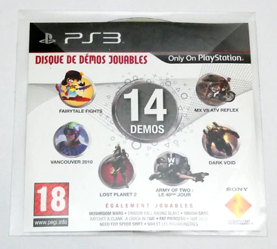 PLAYSTATION 3 PROMOTIONEL DISQUE 14 DEMOS JOUABLES OPSM BLURAY DEMO 2010-04 - Photo 1/2