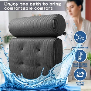 Air Mesh Badewannenkissen Komfort Badekissen Badewanne Nackenkissen Kopfstütze - Bild 1 von 12