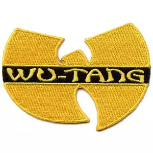 Wu Tang Clan Music Patch Hip Hop Yellow Logo Embroidered Iron On - Picture 1 of 2