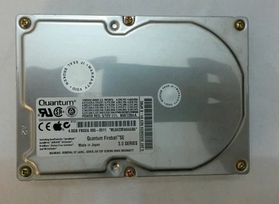 Quantum Fireball SE SE43A02H REV.01-B 4GB IDE/PATA DONOR DRIVE P/N:SE43A012 - Image 1 of 2