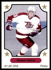 1991-92 7th Inning Sketch OHL Shawn Heins Peterborough Petes #131