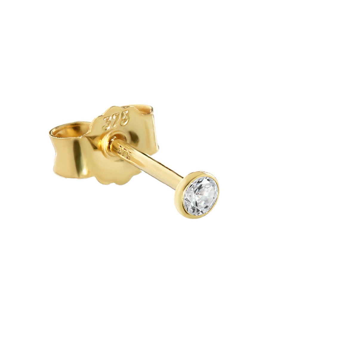 Orecchino A Bottone In Acciaio Color Oro Da 8 Mm | Disponibile! | Lucleon - Foto 6