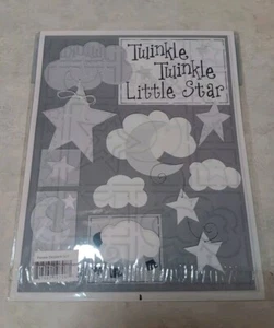 Twinkle Little Star Template Embossing Scrapbooking Photo Mosaics Baby Pages - Picture 1 of 4