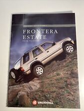 Vauxhall Frontera Estate 1997-98 UK Market Sales Brochure 2.2i 2.5 TDS FREE POST