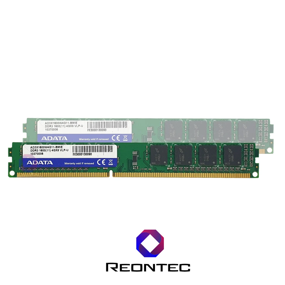 4GB PC RAM ADATA PC3 - 12800U DDR3 AD3X1600W4G11-BMIE Profilo Basso - Immagine 1 di 1