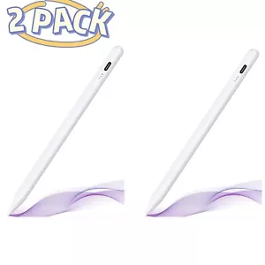 2PACK For Apple Pencil Stylus iPad 10/9/8/7/6th, Air 5/4/3, iPad Pro 2018-2024 - Picture 1 of 12