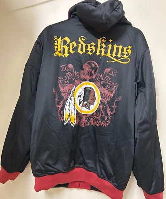 Chaqueta con capucha reversible para hombre Washington Redskins NFL talla Lg Foto 1 de 4