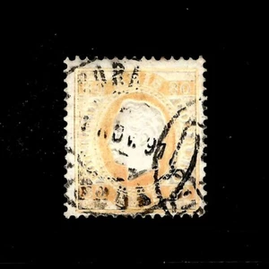 PORTUGAL 1870, King D Luis, 80 Reis Pale Orange, SG 88, FU - Picture 1 of 2