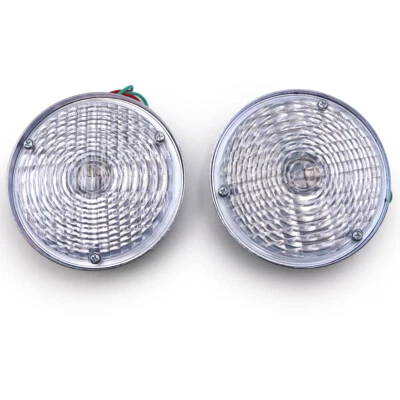 4.5" Clear Turn Signal Lamp Fits Jeep CJ3 CJ5 CJ6 CJ2A CJ3A CJ3B '45 '75 - Image 1 of 4