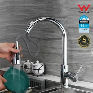 Kitchen Faucet Home Pull Out Taps Sink Basin Taps Bathroom Brass Faucet Swivel - Picture 1 of 8