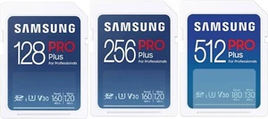 Samsung SDXC Pro Plus Flash Memory Card 128GB 256GB 512GB - Picture 1 of 10