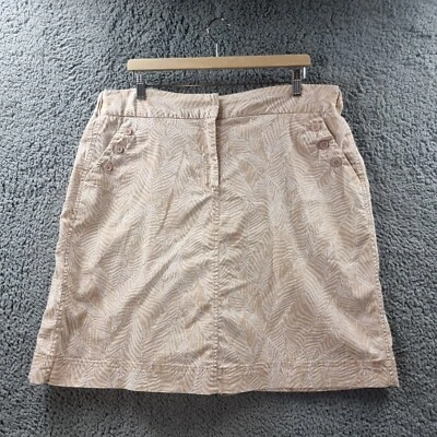 VICTORIA HILL Womens Pencil Skirt Size 18 Beige White Knee Length Under Shorts - Image 1 of 4