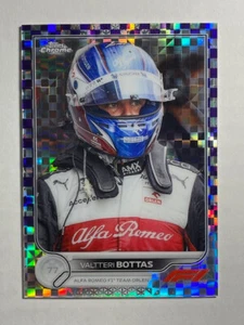 2022 Topps Chrome F1 Valtteri Bottas #60 Purple Checker Flag /199 - Photo 1 sur 2