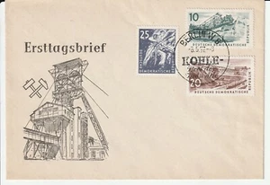 1957 Berlin Germany DDR First Day Cover FDC Infrastructure Theme Unaddressed - Picture 1 of 1