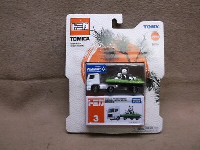 TOMY TOMICA TAKARA #3 REMOLQUE TRACTOR TRANSPORTE DE ANIMALES CARGA OSO PANDA Foto 1 de 4