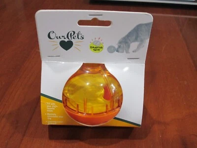 Nuevo en Paquete OurPets Interactivo Inteligente IQ Treat Ball Alimentación Lenta Perro Juguete Naranja 3 Pulgadas Foto 1 de 3