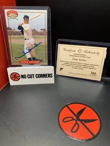 DUKE SNIDER Signed 1994 Nabisco All Stars Brooklyn Dodgers HOF COA - Picture 1 of 2