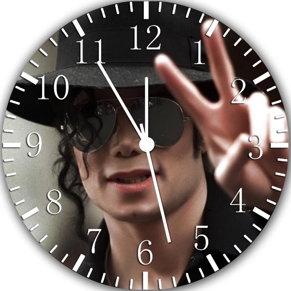 Reloj de pared Michael Jackson sin marco sin bordes bonito para regalos o decoración X55 Foto 1 de 1