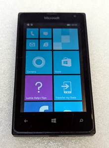 GENUINE NOKIA LUMIA 435 8GB WINDOWS PHONE 8 SINGLE SIM BLACK GOOD COND -UNLOCKED - Picture 1 of 5