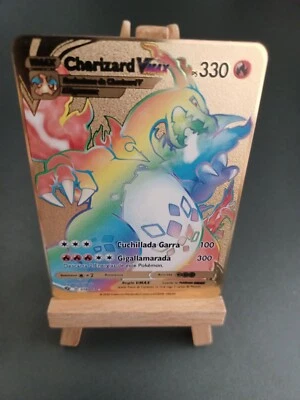 Tarjeta Pokémon de oro Metal Gold ES - Charizard V-Max - Bild 1 von 4