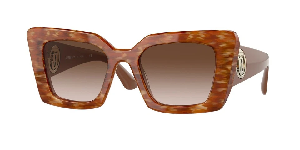Burberry Women's BE4344-394013-51 Fashion 51mm Spotted Brown Sunglasses