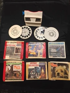 GAF View-Master Confezione Regalo Bicentenario Confezione 9 Mulinelli + 18+ altri Mulinelli Senza Coperchio -3498 - Foto 1 di 8