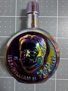 WHEATON INDUSTRIES Miniature Presidential Glass Decanter William Taft 14-2 - Picture 1 of 5