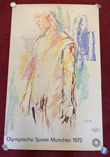 1972 Munich Olympics Poster Art Series Oskar Kokoschka 25”x40”
