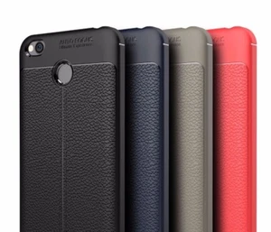 FUNDA CARCASA SILICONA GEL IMITACION CUERO RUGGED ARMOR XIAOMI REDMI 4X - Imagen 1 de 11
