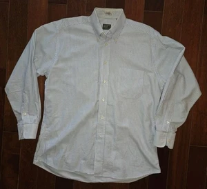 Gitman Bros. Oxford shirt Men's 15 1/2× 33 Blue & White stripe 100% cotton - Picture 1 of 7
