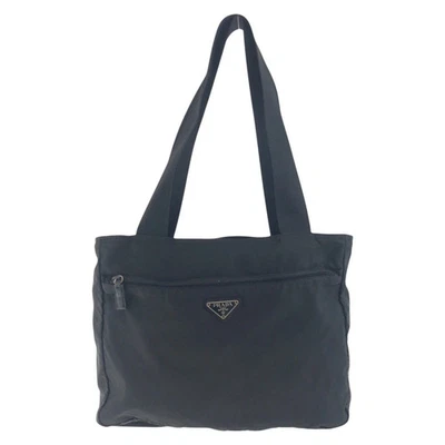 Bolso de Hombro PRADA Tessutto Negocios Nylon Negro 31x36x9cm Usado Foto 1 de 4