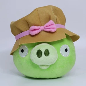SAMPLE Angry Birds Summer Straw Hat Pig Plush | 6" 2011 CWT Collection - Picture 1 of 8