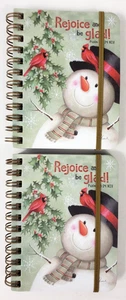 Legacy 2 Small Spiral Notebooks Christmas Rejoice and Be Glad Stocking Stuffer - Picture 1 of 14