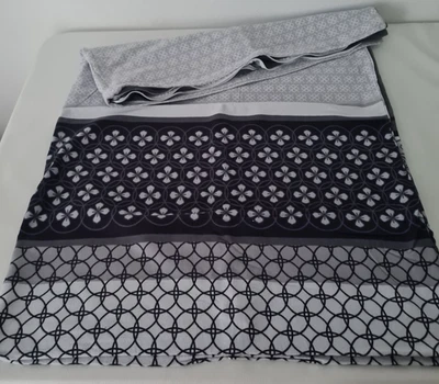 Casatex Biber Bettwäsche 1x Kissenbezug 1x Deckenbezug 155x220 schwarz weiß grau - Bild 1 von 4