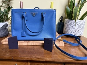 Authentic Large Prada Galleria Saffiano Leather Bag Double Zip - Picture 1 of 10