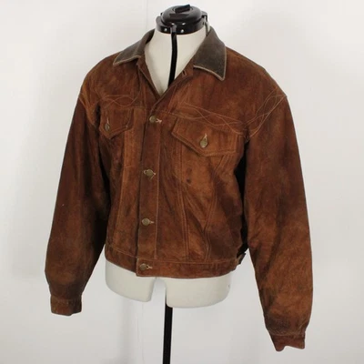 Vintage Chevignon Suede Jacket Made in France Custom Lining 1980s Rare L/XL - Image 1 of 4